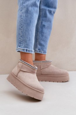 Śniegowce Model Heslania HY877-39 Light Beige - Step in style Step in style