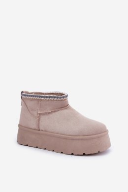 Śniegowce Model Heslania HY877-39 Light Beige - Step in style Step in style