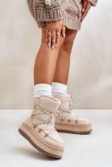 Śniegowce Model Riaviana 24889 Light Beige - Step in style Step in style Śniegowce Model Riaviana 24889 Light Beige - Step in style Step in style
