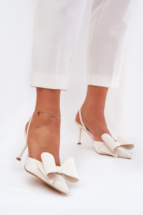 Szpilki Model Eklevia UC-158 White - Step in style Step in style Szpilki Model Eklevia UC-158 White - Step in style Step in style