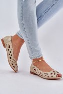 Baleriny Model Calgis ASA136-8 Gold - Step in style Step in style Baleriny Model Calgis ASA136-8 Gold - Step in style Step in style