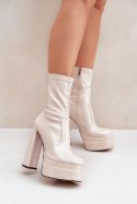 Botki Model Lotisha C-244 Beige - Step in style Step in style