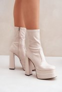 Botki Model Lotisha C-244 Beige - Step in style Step in style