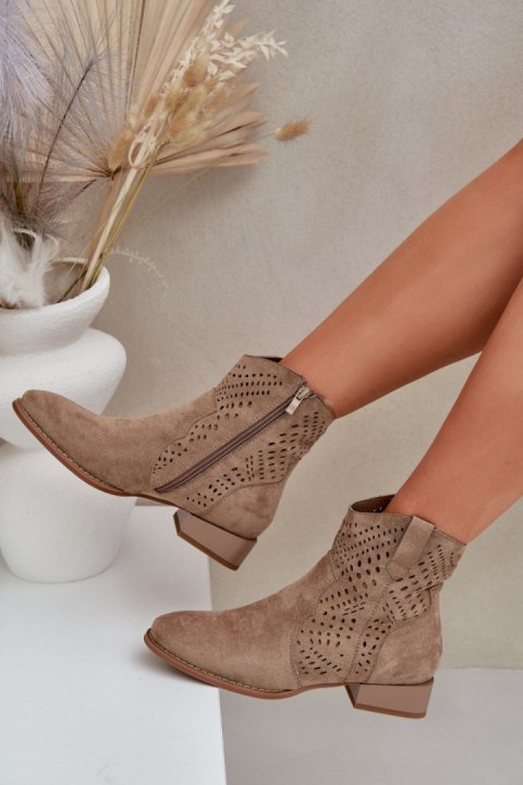 Botki Model Neliawen ASA197-30 Beige - Step in style Step in style Botki Model Neliawen ASA197-30 Beige - Step in style Step in style