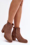 Botki Model Selela 23ZSSQ6936-11 Brown - Step in style Step in style Botki Model Selela 23ZSSQ6936-11 Brown - Step in style Step in style