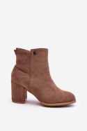 Botki Model Selela 23ZSSQ6936-11 Brown - Step in style Step in style Botki Model Selela 23ZSSQ6936-11 Brown - Step in style Step in style