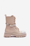 Botki Workery Model Totah 52022 Beige - Step in style Step in style Botki Workery Model Totah 52022 Beige - Step in style Step in style
