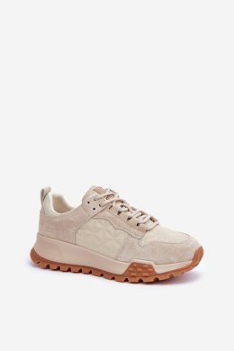 Buty Sportowe Model Big Star OO274A315 Hi-Poly System Beige - Step in style Step in style