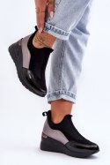Buty Sportowe Model Farro 21PB35-4000 Black/Silver - Step in style Step in style Buty Sportowe Model Farro 21PB35-4000 Black/Silver - Step in style Step in style