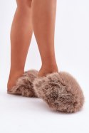 Kapcie Model Wladisa YL-327 Dark Beige - Step in style Step in style Kapcie Model Wladisa YL-327 Dark Beige - Step in style Step in style