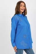 Koszula Damska Model TO-KS-7005.26P Dark Blue - Factory Price Factory Price Koszula Damska Model TO-KS-7005.26P Dark Blue - Factory Price Factory Price