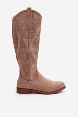 Kozaki Model S.Barski HY66-132 Beige - Step in style Step in style