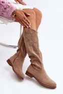Kozaki Model S.Barski HY66-132 Beige - Step in style Step in style Kozaki Model S.Barski HY66-132 Beige - Step in style Step in style