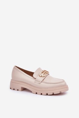 Mokasyny Model Trionna CM09P Beige - Step in style Step in style