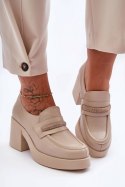 Półbuty Model Gelanor 20157 Beige Skóra - Step in style Step in style