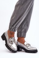 Półbuty Model Lemmitty 2646-5 Silver - Step in style Step in style Półbuty Model Lemmitty 2646-5 Silver - Step in style Step in style