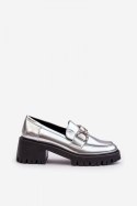 Półbuty Model Lemmitty 2646-5 Silver - Step in style Step in style Półbuty Model Lemmitty 2646-5 Silver - Step in style Step in style