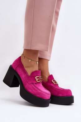Półbuty Model Zazoo 20170 Fuksja Zamsz - Step in style Step in style