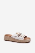 Sandał Klapki Model Zaloemi C-315 White - Step in style Step in style Sandał Klapki Model Zaloemi C-315 White - Step in style Step in style