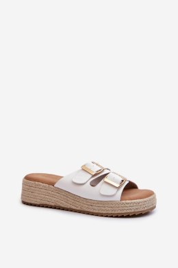 Sandał Klapki Model Zaloemi C-315 White - Step in style Step in style