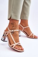 Sandały Model D&A CR-232 Beige - Step in style Step in style Sandały Model D&A CR-232 Beige - Step in style Step in style