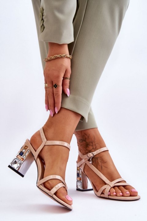 Sandały Model D&A CR-232 Beige - Step in style Step in style Sandały Model D&A CR-232 Beige - Step in style Step in style