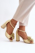 Sandały Model Laura Messi 2758 Beige - Step in style Step in style Sandały Model Laura Messi 2758 Beige - Step in style Step in style