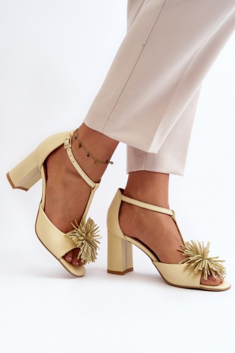 Sandały Model Laura Messi 2758 Beige - Step in style Step in style Sandały Model Laura Messi 2758 Beige - Step in style Step in style