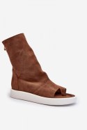 Sandały Model Zazoo 3441 Brown Zamsz - Step in style Step in style Sandały Model Zazoo 3441 Brown Zamsz - Step in style Step in style