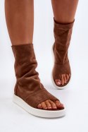 Sandały Model Zazoo 3441 Brown Zamsz - Step in style Step in style Sandały Model Zazoo 3441 Brown Zamsz - Step in style Step in style