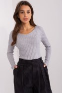 Sweter Damski Model PM-SW-PM1088.25 Light Grey - Factory Price Factory Price Sweter Damski Model PM-SW-PM1088.25 Light Grey - Factory Price Factory Price