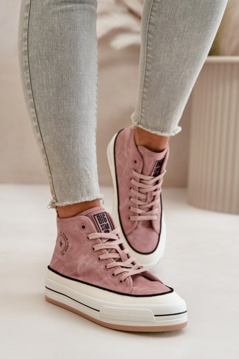 Trampki Model Big Star OO274068 Pink - Step in style Step in style Trampki Model Big Star OO274068 Pink - Step in style Step in style