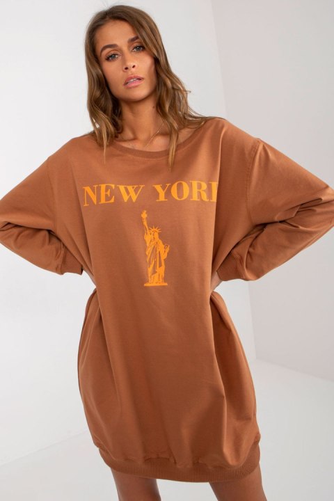 Bluza Damska Model VI-BL-3212.15X Brown - Factory Price Factory Price Bluza Damska Model VI-BL-3212.15X Brown - Factory Price Factory Price