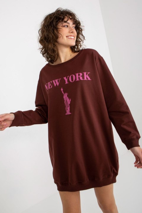 Bluza Damska Model VI-BL-3212.15X Brown/Pink - Factory Price Factory Price Bluza Damska Model VI-BL-3212.15X Brown/Pink - Factory Price Factory Price