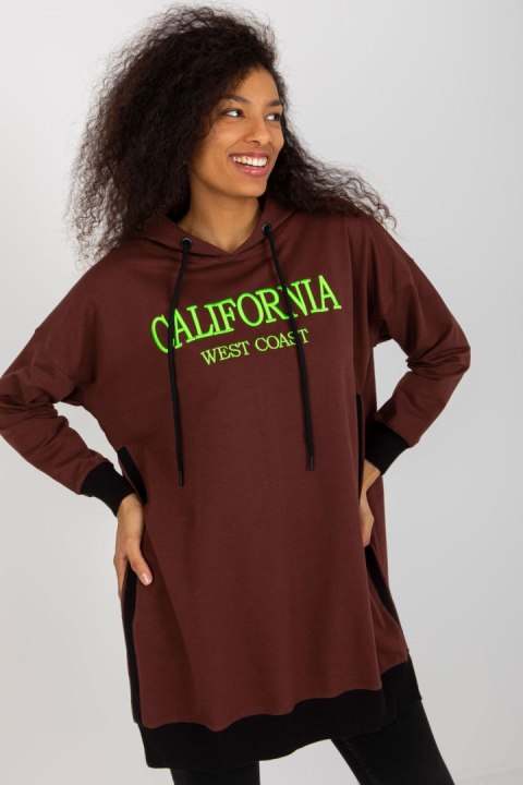 Bluza Damska Model VI-BL-327.70P Dark Brown - Factory Price Factory Price Bluza Damska Model VI-BL-327.70P Dark Brown - Factory Price Factory Price