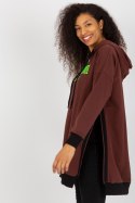 Bluza Damska Model VI-BL-327.70P Dark Brown - Factory Price Factory Price Bluza Damska Model VI-BL-327.70P Dark Brown - Factory Price Factory Price