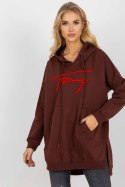 Bluza Damska Model VI-BL-335.25X Dark Brown - Factory Price Factory Price Bluza Damska Model VI-BL-335.25X Dark Brown - Factory Price Factory Price