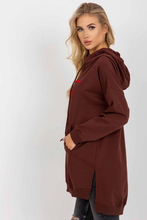 Bluza Damska Model VI-BL-335.25X Dark Brown - Factory Price Factory Price Bluza Damska Model VI-BL-335.25X Dark Brown - Factory Price Factory Price