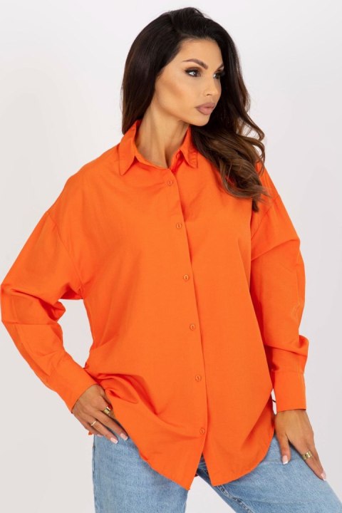Koszula Damska Model TO-KS-7128.70 Orange - Factory Price Factory Price Koszula Damska Model TO-KS-7128.70 Orange - Factory Price Factory Price