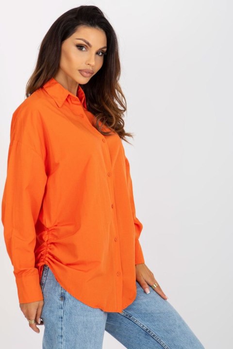 Koszula Damska Model TO-KS-7128.70 Orange - Factory Price Factory Price Koszula Damska Model TO-KS-7128.70 Orange - Factory Price Factory Price