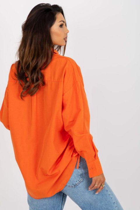 Koszula Damska Model TO-KS-7128.70 Orange - Factory Price Factory Price Koszula Damska Model TO-KS-7128.70 Orange - Factory Price Factory Price