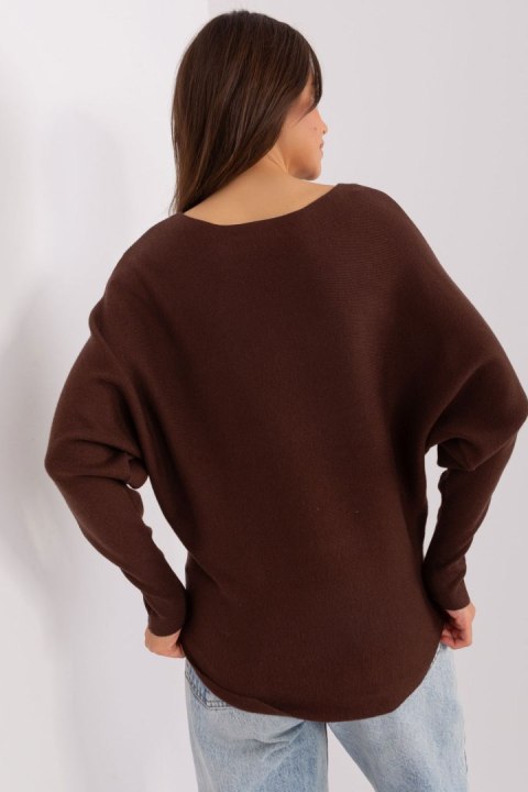 Sweter Damski Model PM-SW-PM-3588.00X Dark Brown - Factory Price Factory Price Sweter Damski Model PM-SW-PM-3588.00X Dark Brown - Factory Price Factory Price