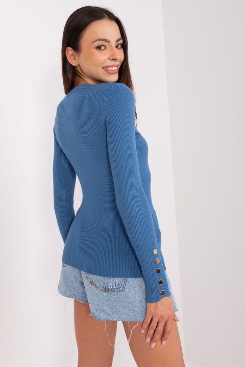 Sweter Damski Model PM-SW-PM685.39P Dark Blue - Factory Price Factory Price Sweter Damski Model PM-SW-PM685.39P Dark Blue - Factory Price Factory Price