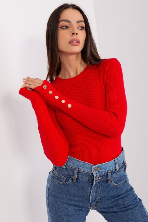 Sweter Damski Model PM-SW-PM685.39P Red - Factory Price Factory Price Sweter Damski Model PM-SW-PM685.39P Red - Factory Price Factory Price