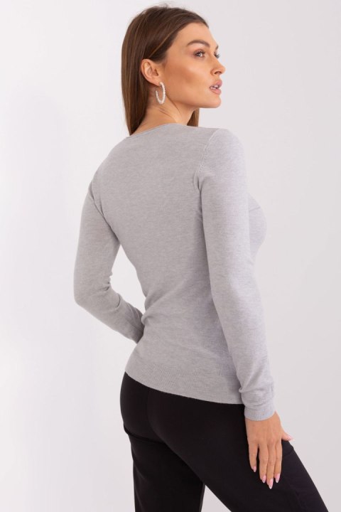 Sweter Damski Model PM-SW-WB92918B.57 Grey - Factory Price Factory Price Sweter Damski Model PM-SW-WB92918B.57 Grey - Factory Price Factory Price