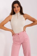 Bluzka Model BA-BZ-2301.00P Light Beige - Badu Badu Bluzka Model BA-BZ-2301.00P Light Beige - Badu Badu