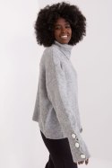 Golf Damski Model BA-SW-015.01P Grey - Badu Badu Golf Damski Model BA-SW-015.01P Grey - Badu Badu