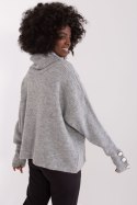 Golf Damski Model BA-SW-015.01P Grey - Badu Badu Golf Damski Model BA-SW-015.01P Grey - Badu Badu