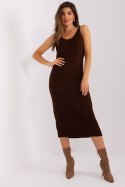 Sukienka Komplet Model BA-KMPL-0269.39P Dark Brown - Badu Badu Sukienka Komplet Model BA-KMPL-0269.39P Dark Brown - Badu Badu