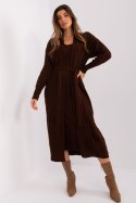 Sukienka Komplet Model BA-KMPL-0269.39P Dark Brown - Badu Badu Sukienka Komplet Model BA-KMPL-0269.39P Dark Brown - Badu Badu